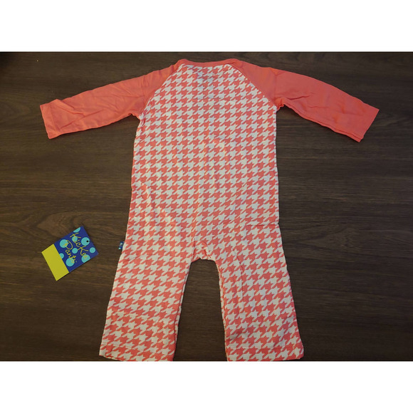 NEW Kickee Pants English Rose Raglan Romper Size 3-6 months - Picture 3 of 3